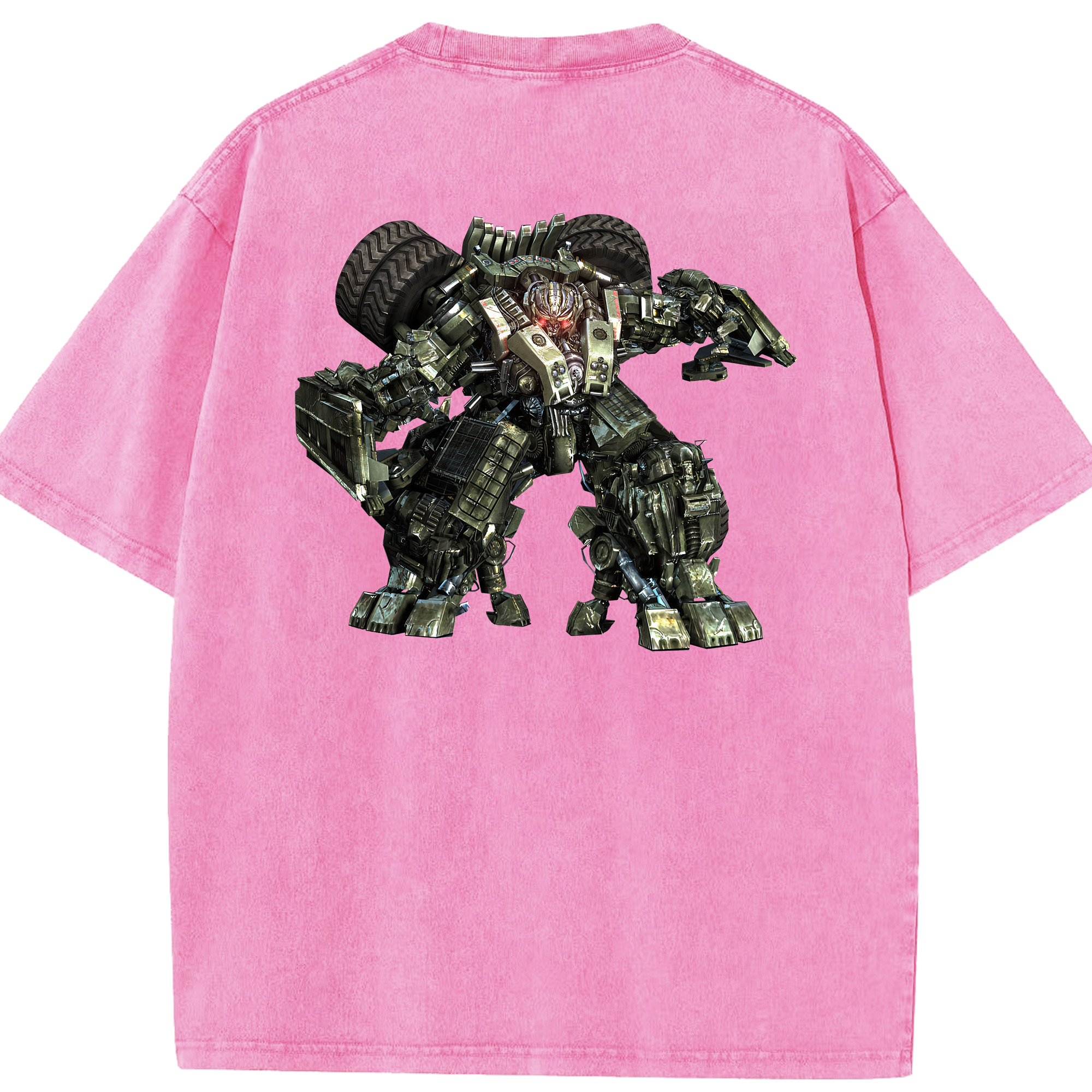 （画像用） Transformers トランスフォーマー 綿100% ヴィンテージ風 半袖Tシャツ（背面プリント）